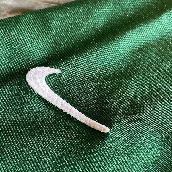 Vintage Nike Team Union Made USA Letter P Jersey Medium Green Yellow UFCW Labor - Picture 3 of 12